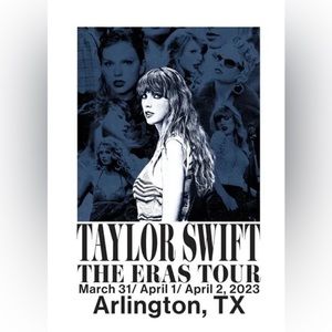 Taylor Swift Eras Tour Poster Arlington TX Keepsake